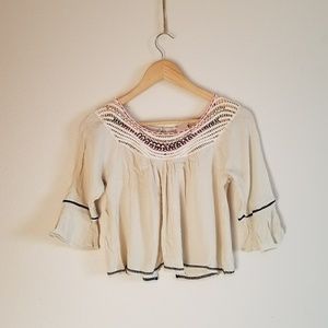InTu Cream Embroidered Blouse